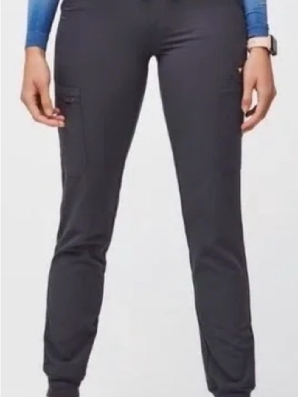 Figs Zamola Scrub Joggers Charcoal Large